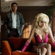 Charlie Rowe, Tonatiuh Elizarraraz, Emmy Rossum, and Hamish Linklater in Angelyne